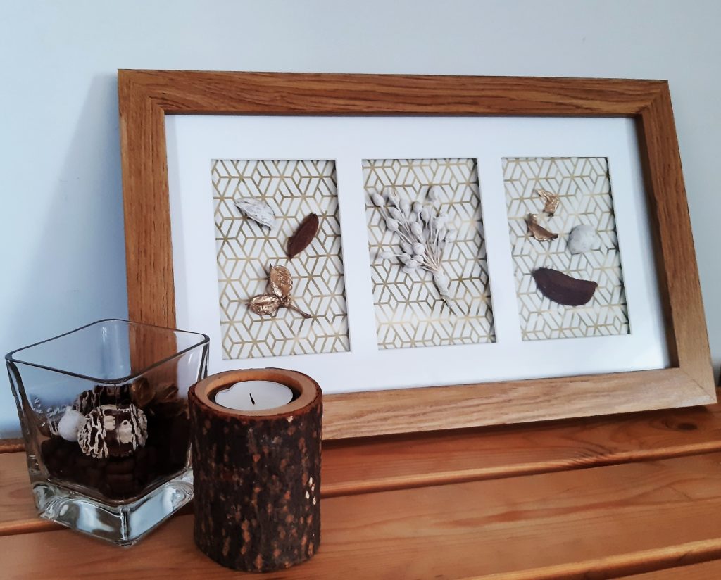 Jesienna dekoracja DIY z ramki na zdjęcie 20190911 174347 1024x824 Jesienna dekoracja DIY z ramki na zdjęcie