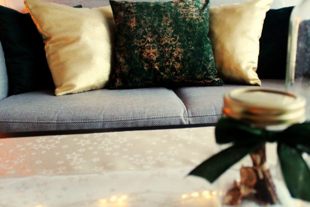 Świąteczny home decor butelkowa zieleń i złoto %name Świąteczny home decor butelkowa zieleń i złoto