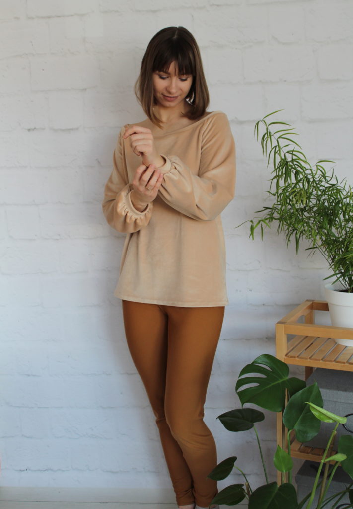 IMG 2751 711x1024 Welur, beż & homewear    czyli mój sposób na wygodę i elegancję w jednym :)