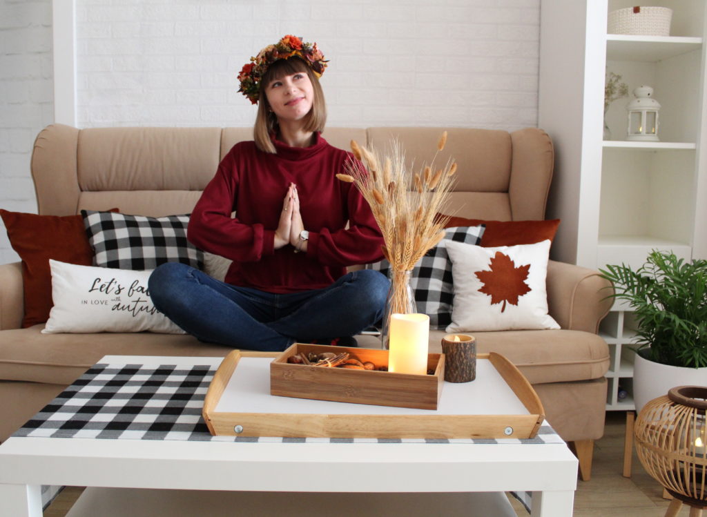 IMG 5376 1024x749 Pomysł na jesienny home decor DIY oraz mały dodatek   szycie zza kulis 🍁